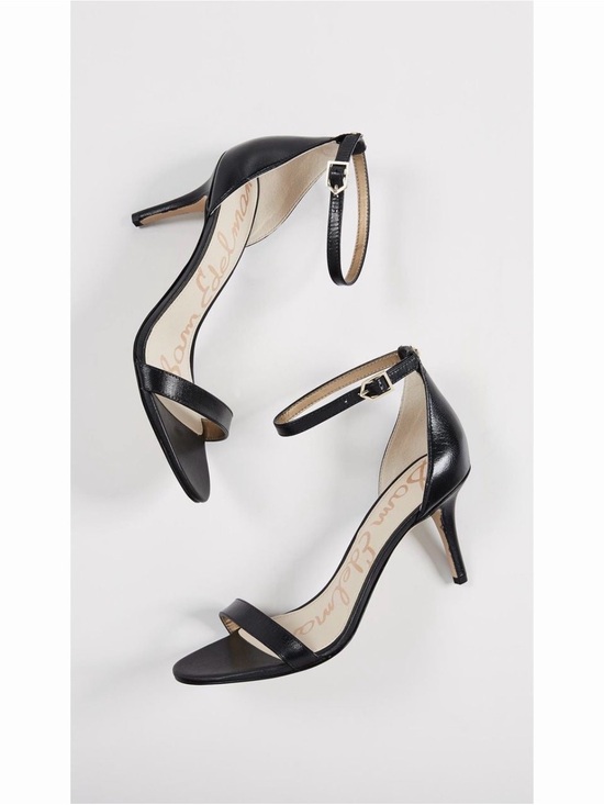 Sam Edelman Shoes - Sam Edelman Black Leather Patti Stiletto Sandals